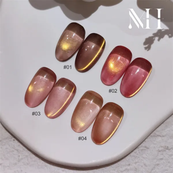 Floating Gold Cat Eye Gel