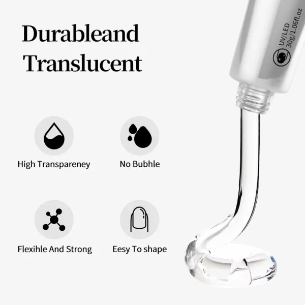 High Transparency Crystal Extension Gel