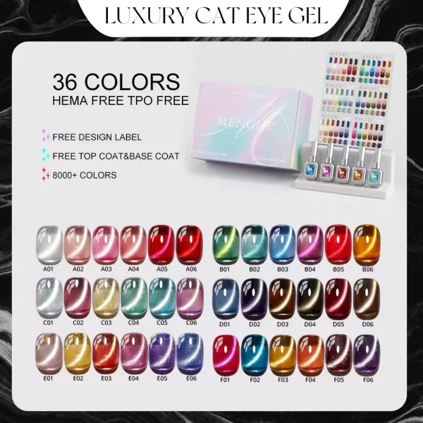 MENGHE 36 Color Luxury Cat Eye Gel Set