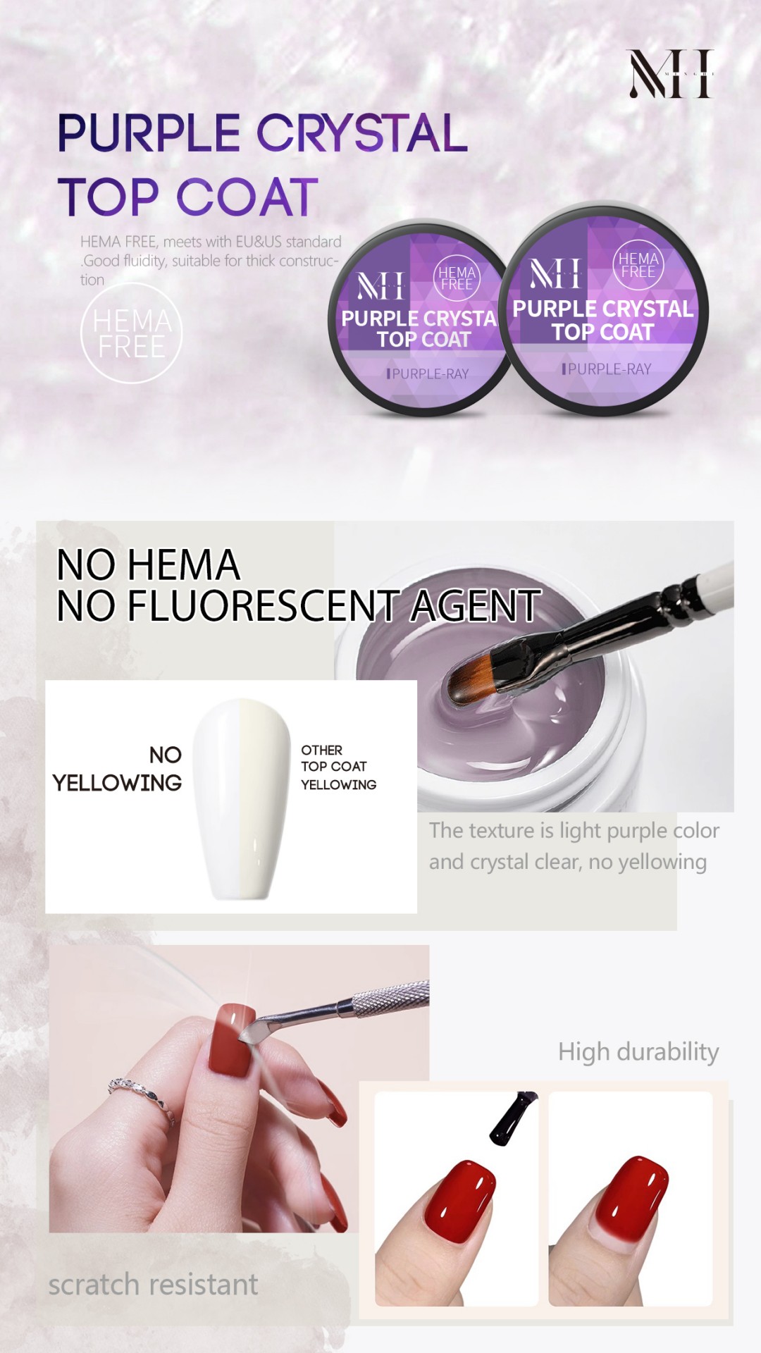 Purple Crystal Top Coat