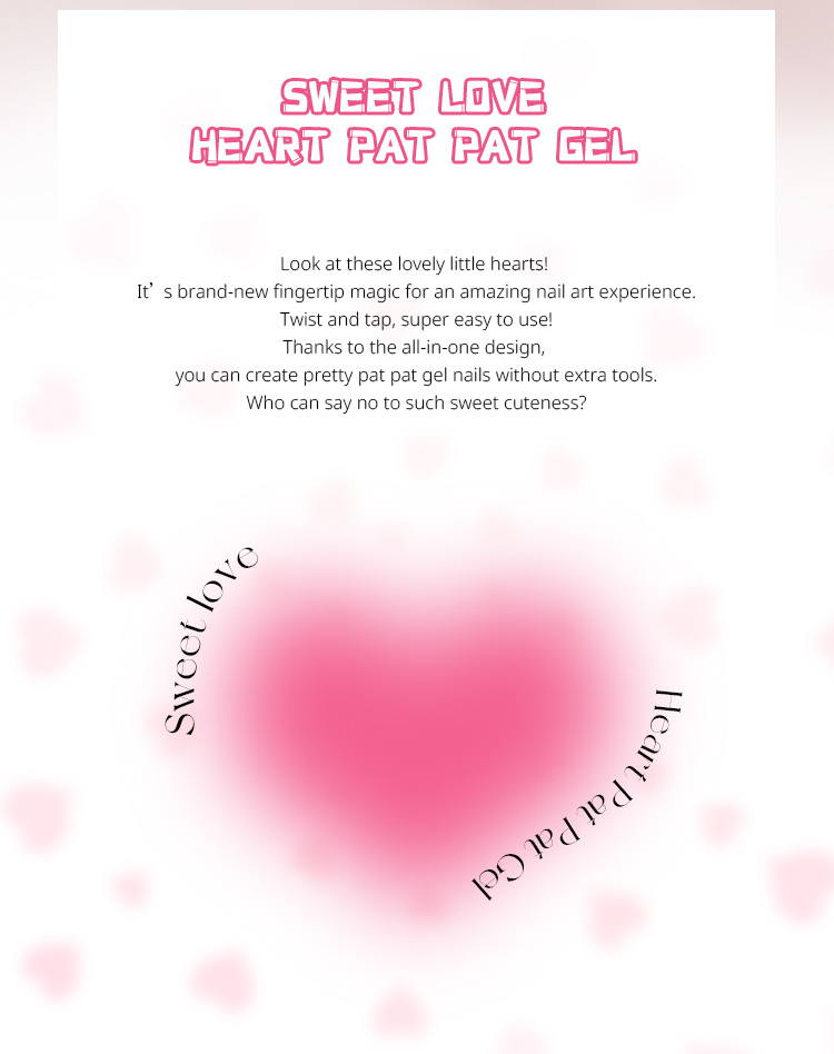 Heart Air Cushion Pat Painting Gel
