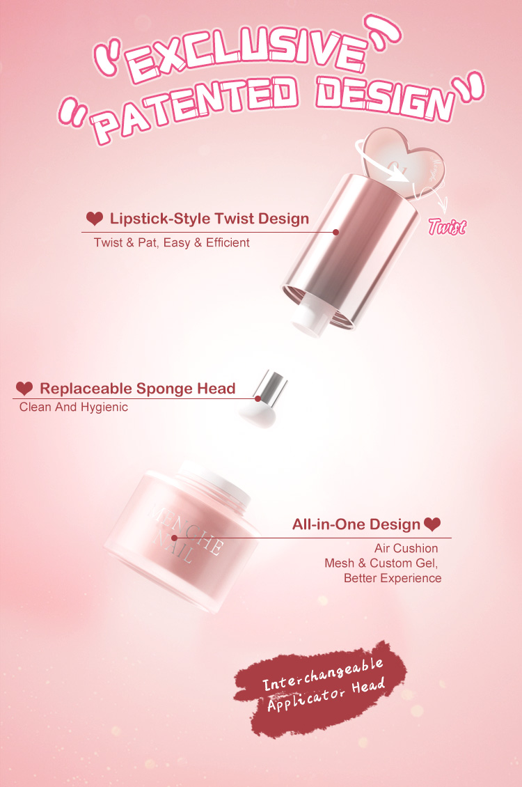 Heart Air Cushion Pat Painting Gel