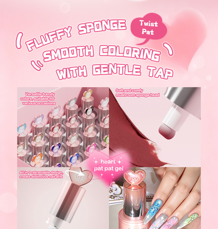 Heart Air Cushion Pat Painting Gel